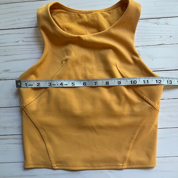 Lululemon Orange Wunder Train Racerback Cropped Tank Top Women's - Picture 7 of 8